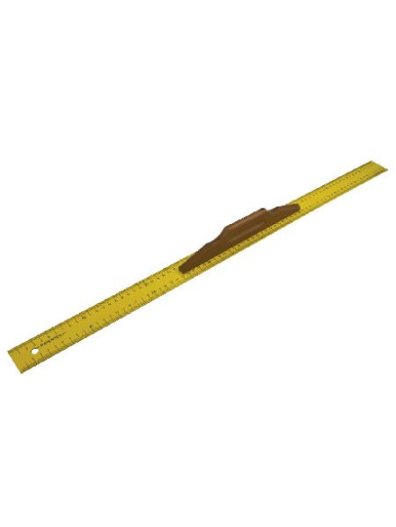 RIGLA METALICA CU SCALA METRICA SI MANER LEMN 800MM