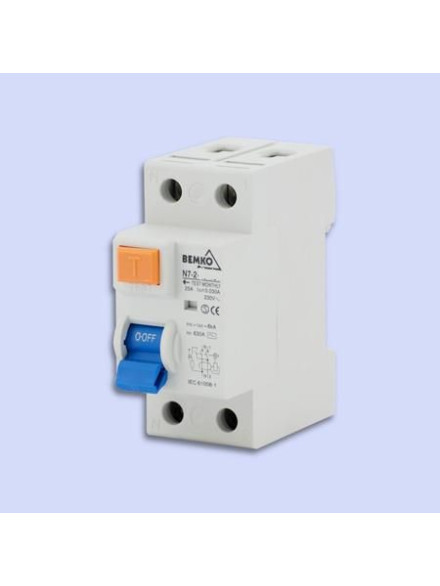 INTRERUPATOR DIFERENTIAL MONOFAZAT 2P / 63A / 100MA