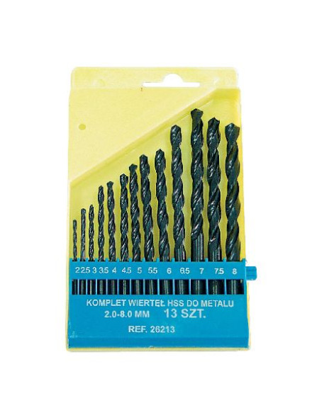 SET BURGHIE METAL HSS IN CASETA 1.5-6.5MM - 13P.