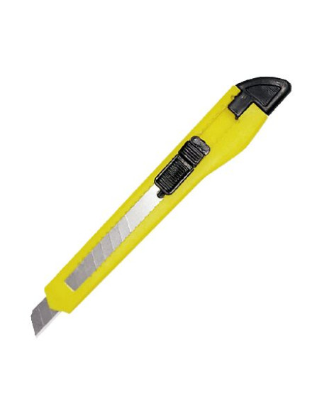 CUTTER PLASTIC CU BUTON BLOCARE - 9MM