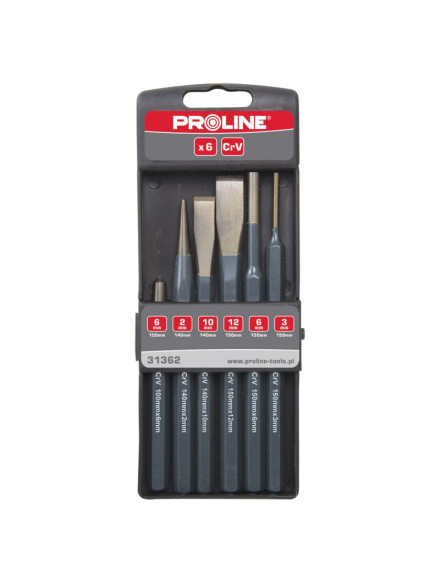 SET DALTI-DORNURI-PUNCTATOARE CR-VA PENTRU METAL - 6P.