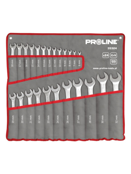 SET CHEI COMBINATE CR-VA FORJATE 6-32MM - 24P.