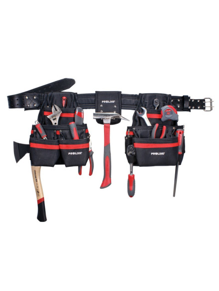 CENTURA PIELE CU 21 BUZUNARE POLIESTER 80-115CM