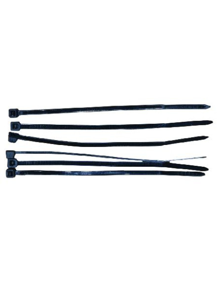 FASETE LEGATURA NEGRE 2.5X200MM, 100/SET