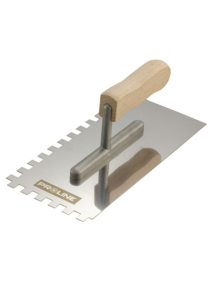 GLETIERA INOX DINTATA CU MANER LEMN 270X130/6MM