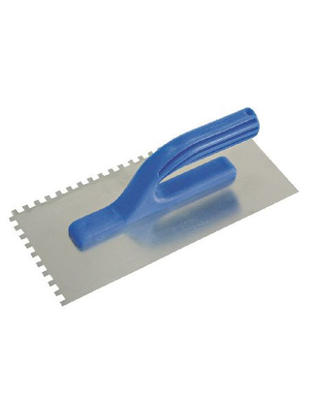 GLETIERA INOX DINTATA CU MANER PLASTIC 270X130/4MM