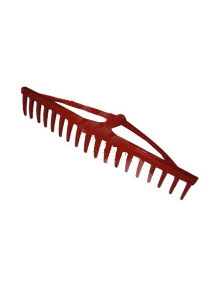 GREBLA PLASTIC CU INTARITURA 600X80MM / 18 DINTI