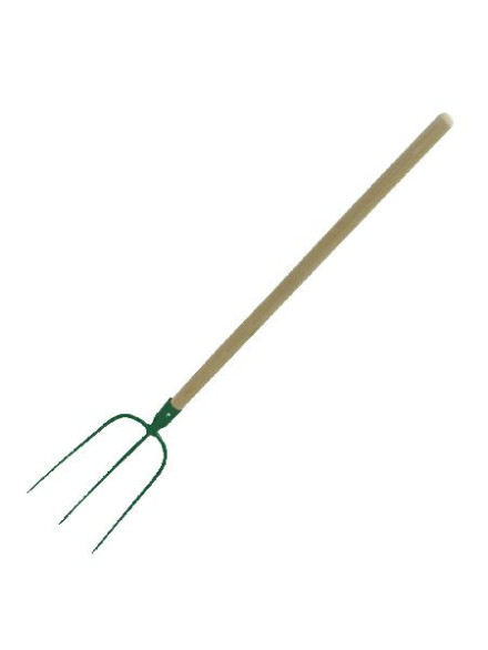 FURCA GOSPODARIE CU MANER LEMN 230X330/1330MM / 3 DINTI